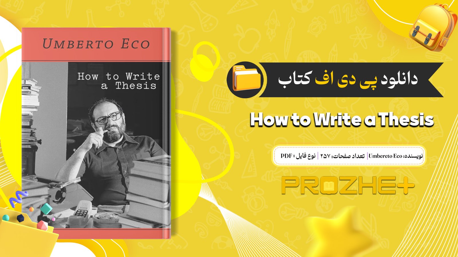 دانلود فایل کتاب PDF How to Write a Thesis Umbereto Eco