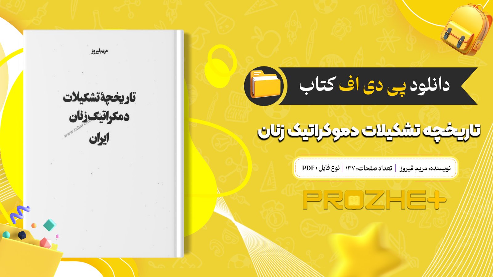 دانلود فایل کتاب تاریخچه تشکیلات دموکراتیک زنان مریم فیروز PDF