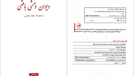 دانلود فایل کتاب دیوان وحشی بافقی سعید نفیسی PDF